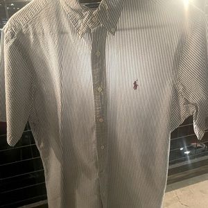 Selling a small Ralph Lauren’s blue and white  classic fit